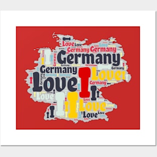 I love Germany, patriotism Posters and Art